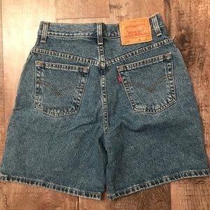 Vintage high waisted Levi denim shorts